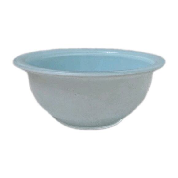 Pyrex #322 1L Blue Glass Clear Bottom Nesting Mixing Bowl Corning NY Vintage - Picture 1 of 6